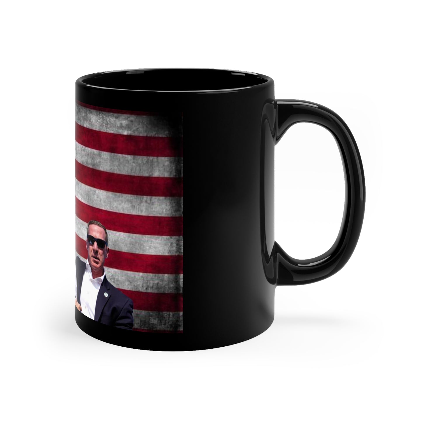 Fight For America Black Coffee Mug, 11oz