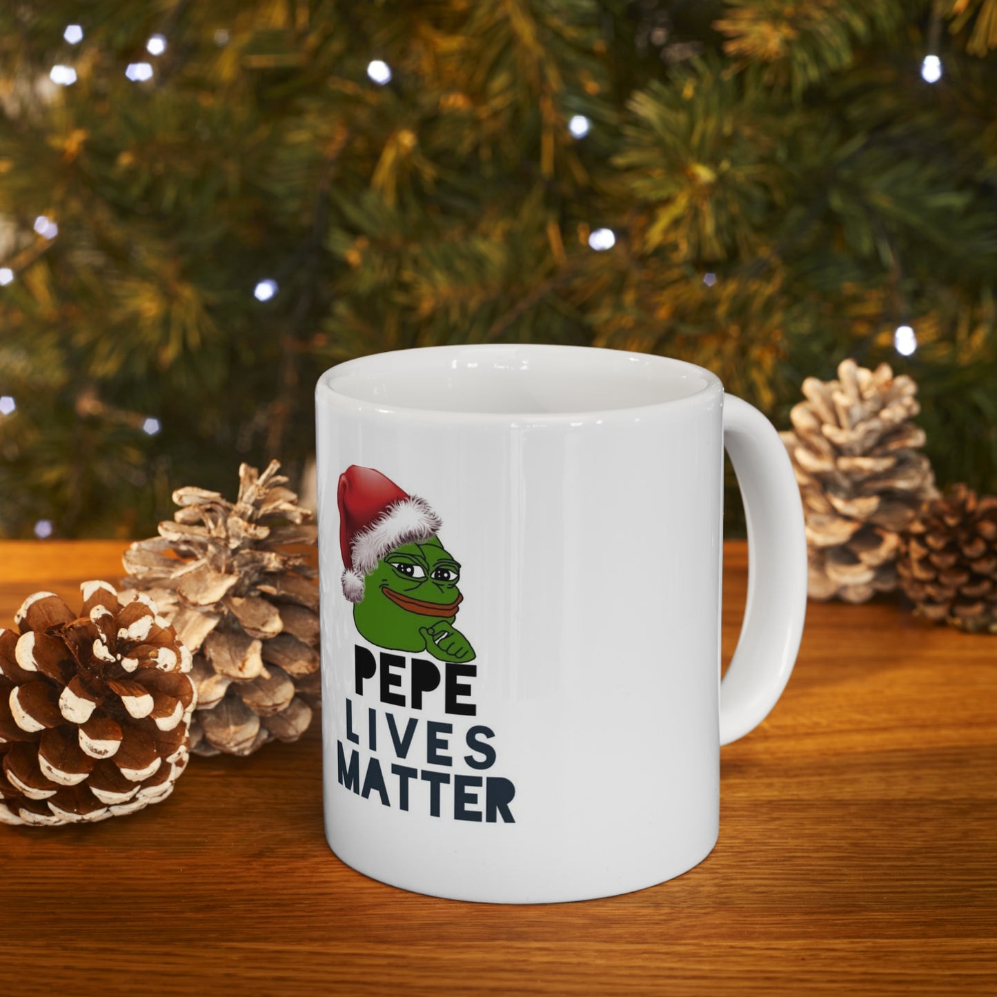 Christmas Pepe Lives Matter Mug