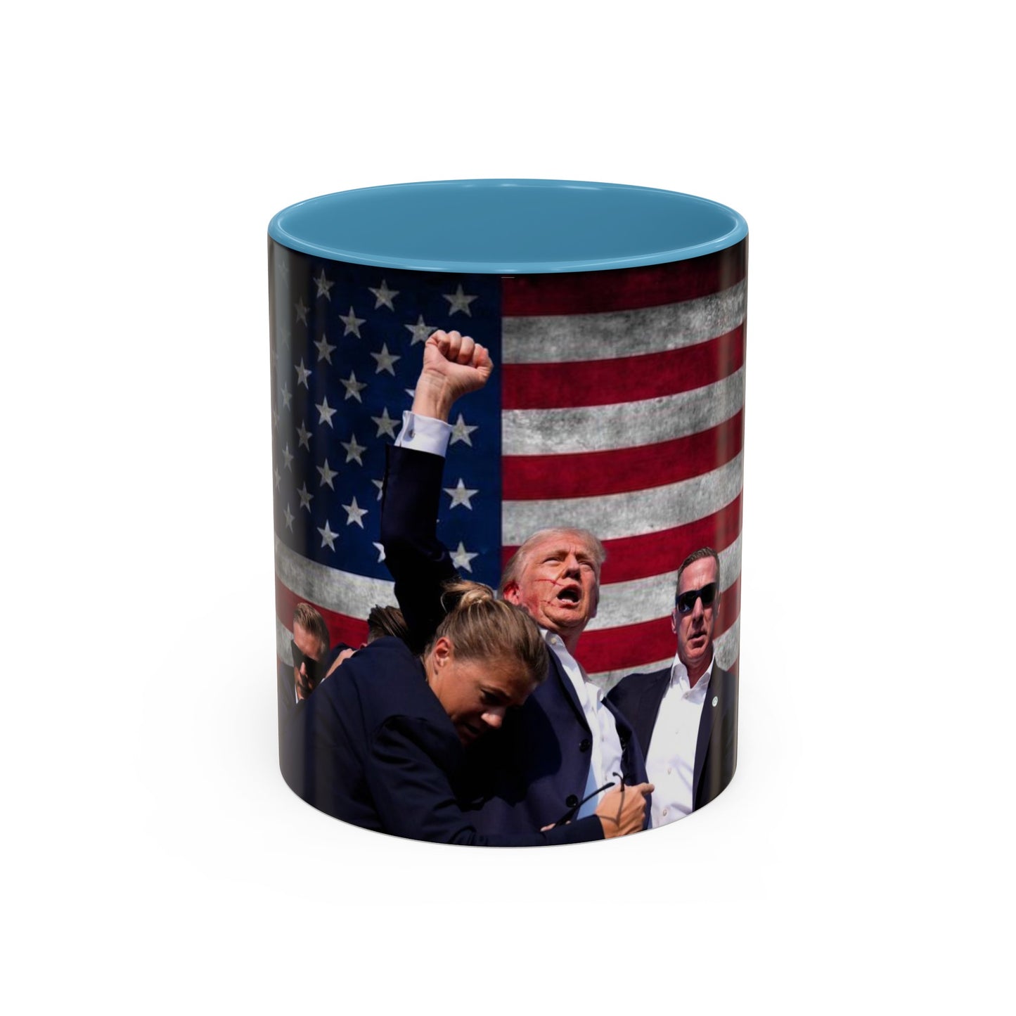 Fight for America Accent Coffee Mug (11, 15oz)