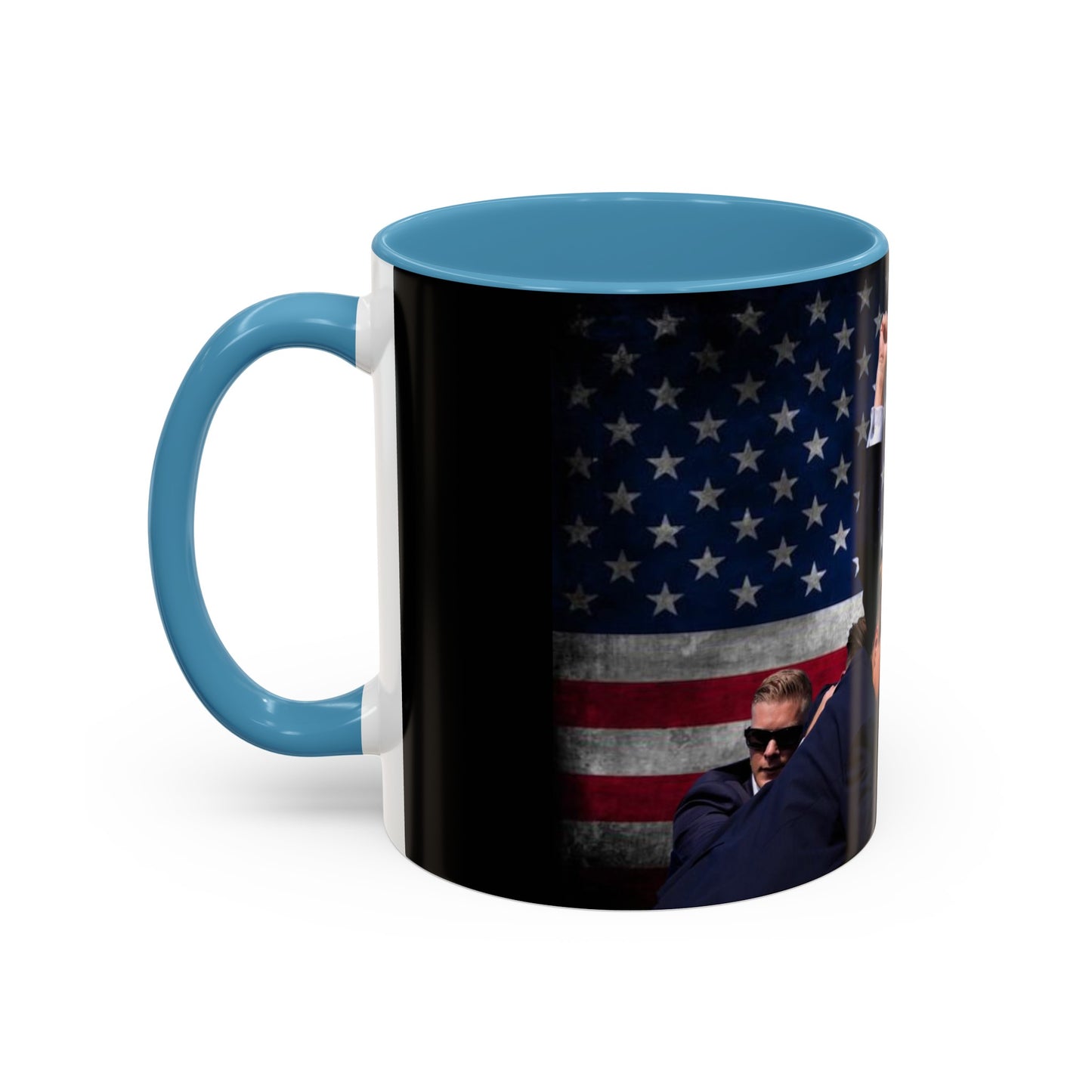 Fight for America Accent Coffee Mug (11, 15oz)