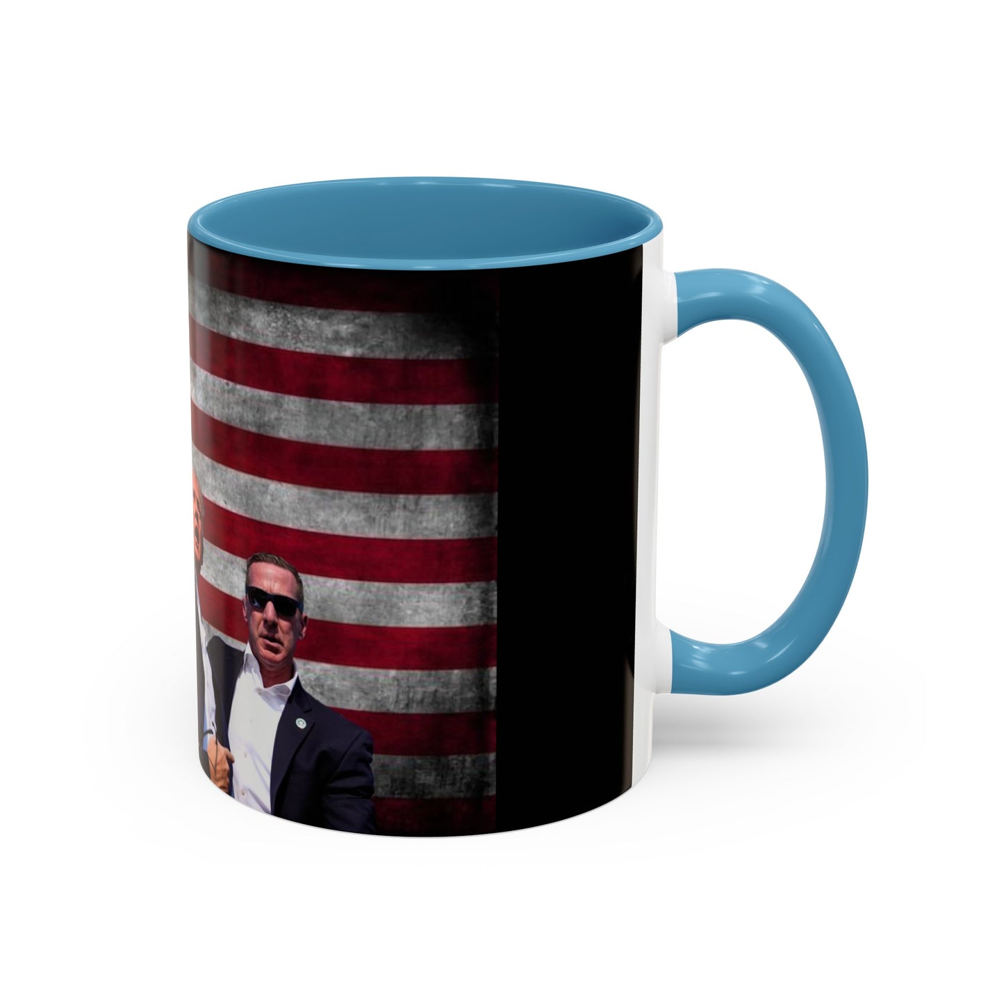 Fight for America Accent Coffee Mug (11, 15oz)