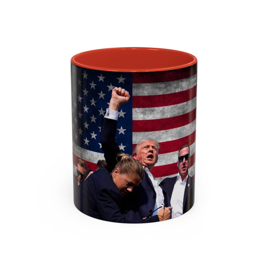 Fight for America Accent Coffee Mug (11, 15oz)