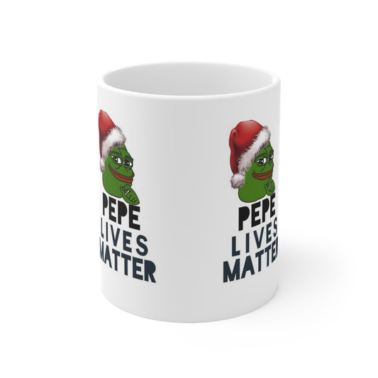 Christmas Pepe Lives Matter Mug