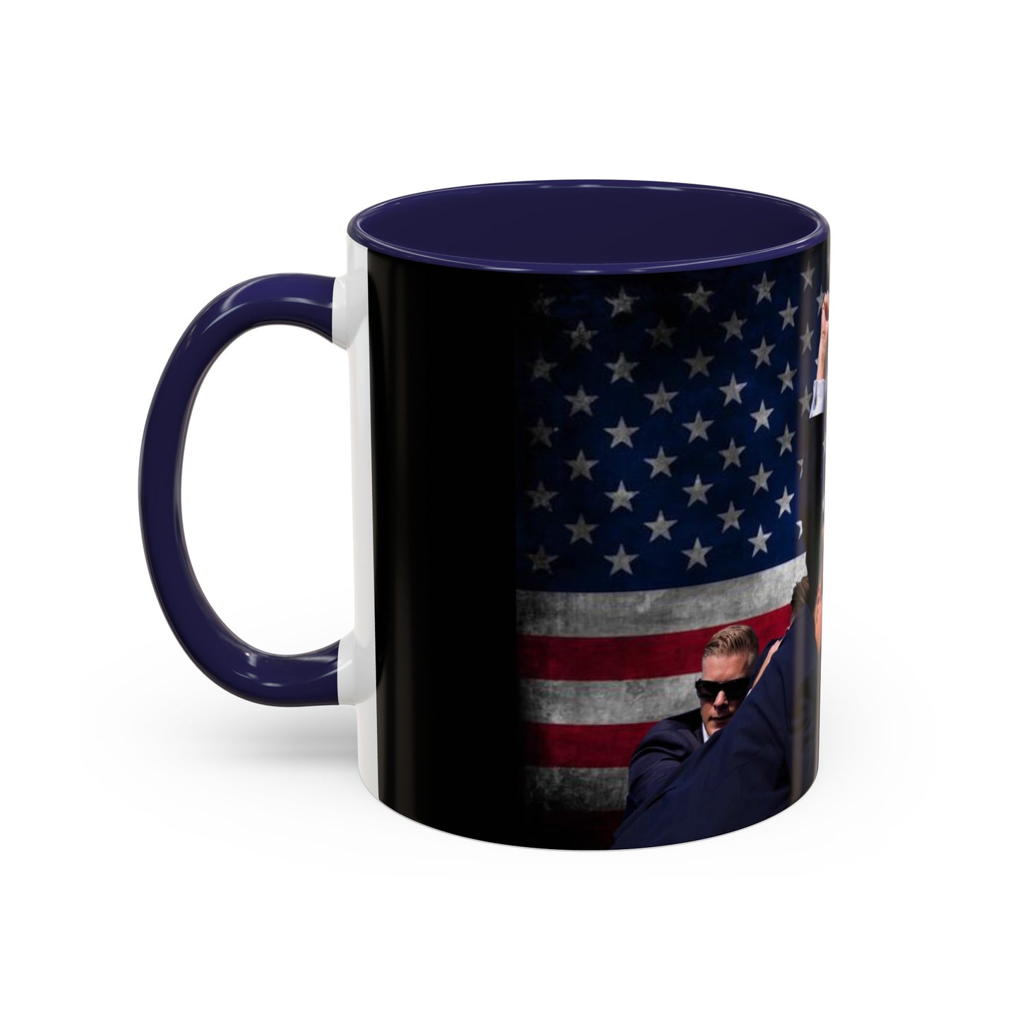 Fight for America Accent Coffee Mug (11, 15oz)