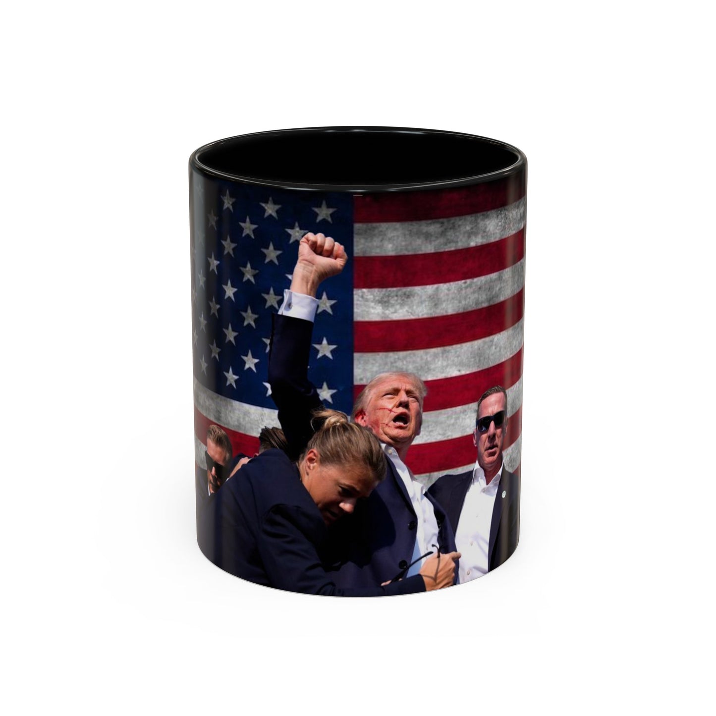 Fight for America Accent Coffee Mug (11, 15oz)