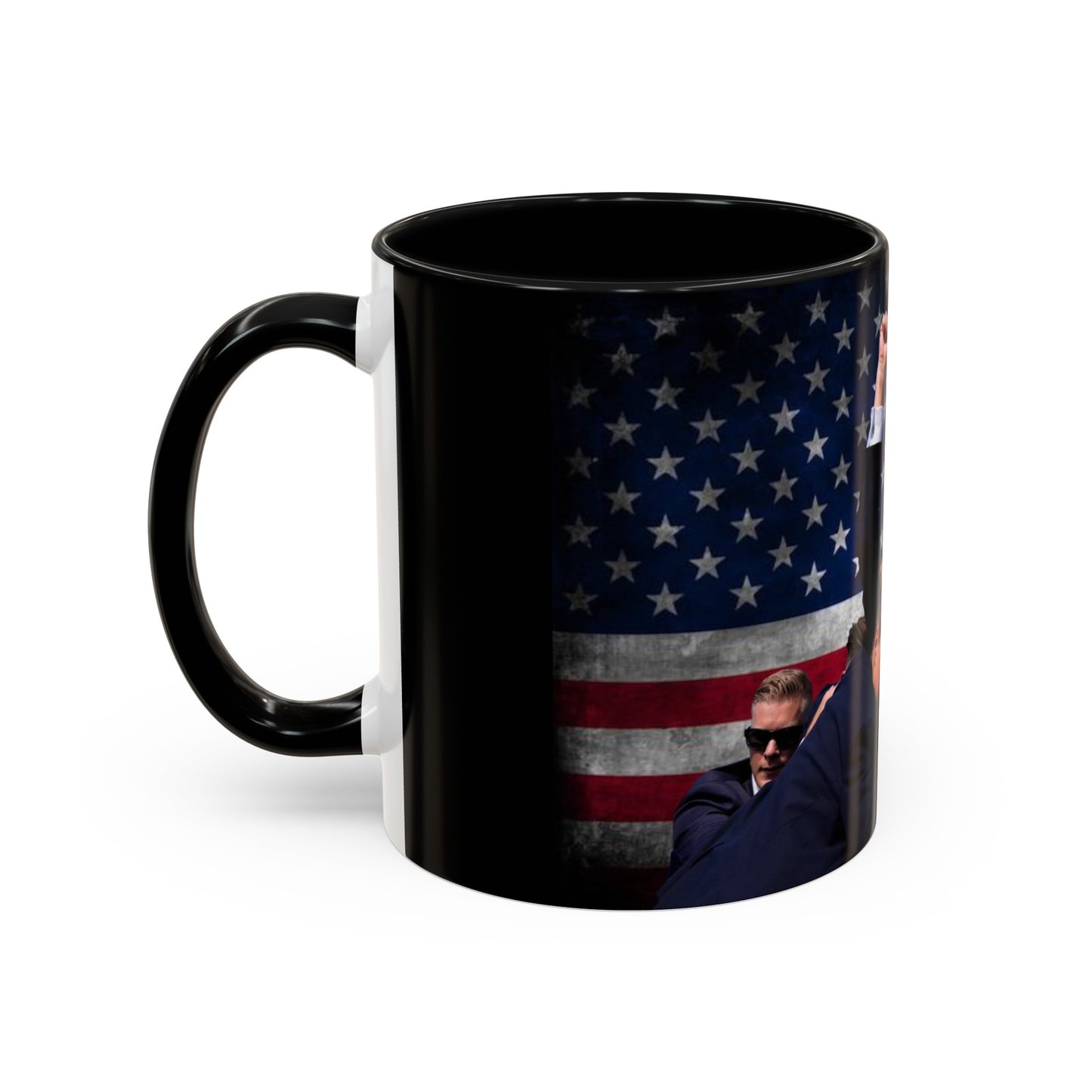 Fight for America Accent Coffee Mug (11, 15oz)